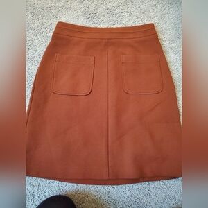 Ann Taylor Pull Burnt Orange Skirt